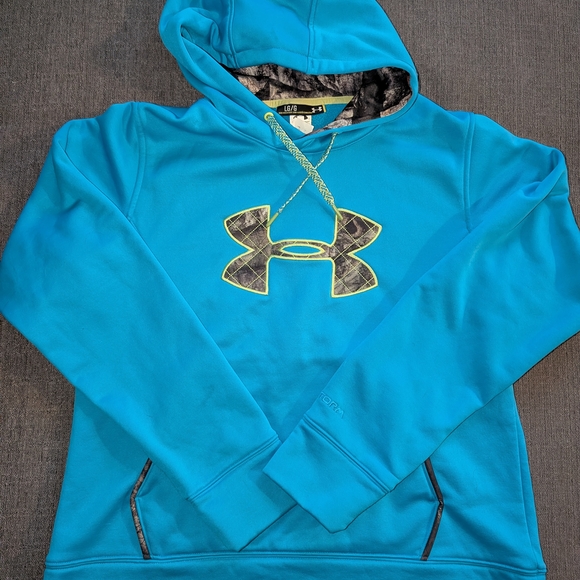 Under Armour Tops - Under Armour Blue Hoodie with Logo